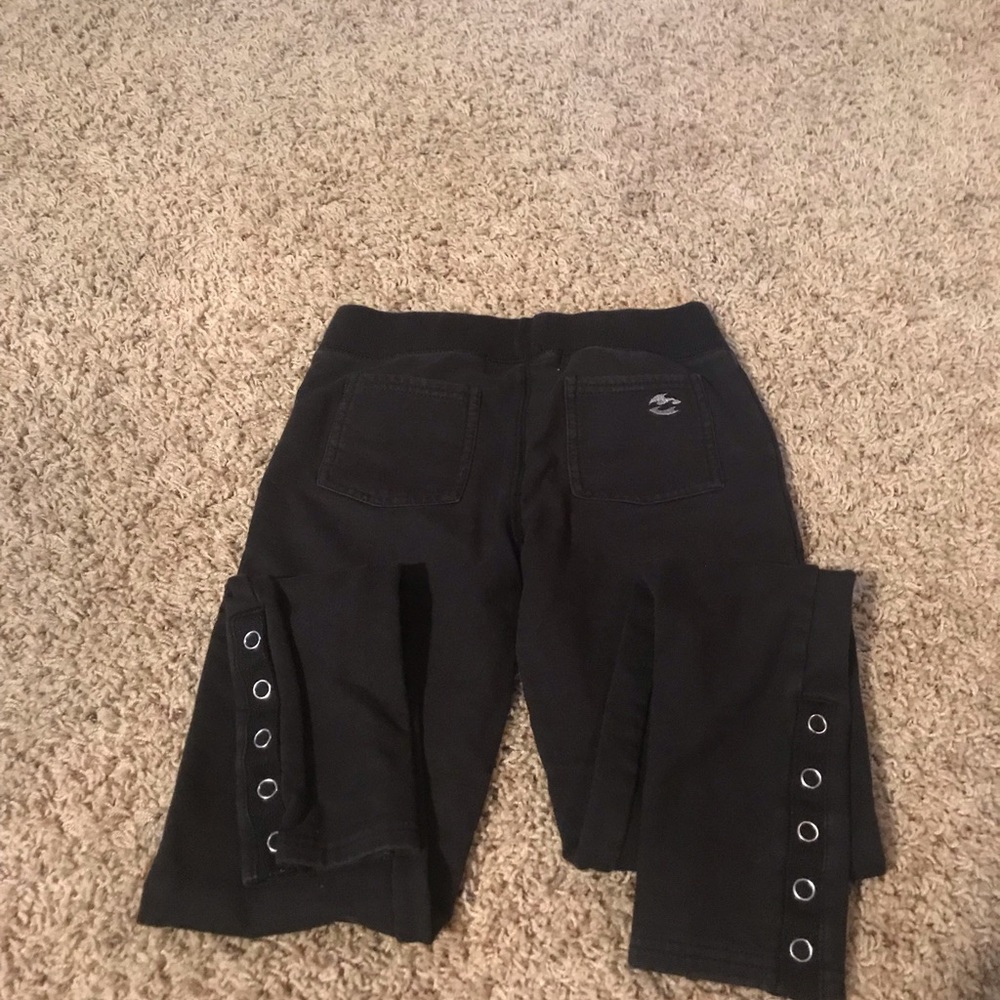 Girls black denim